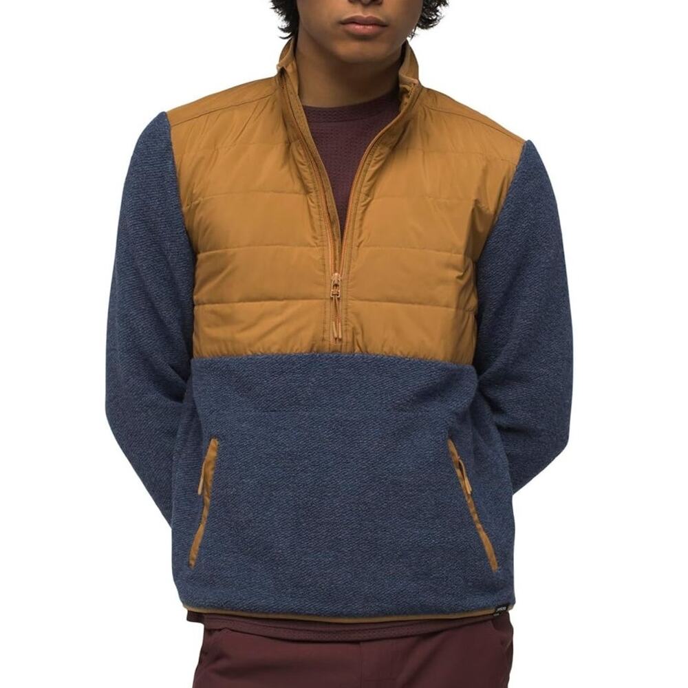 Prana Blue and Tan Men's Jacket